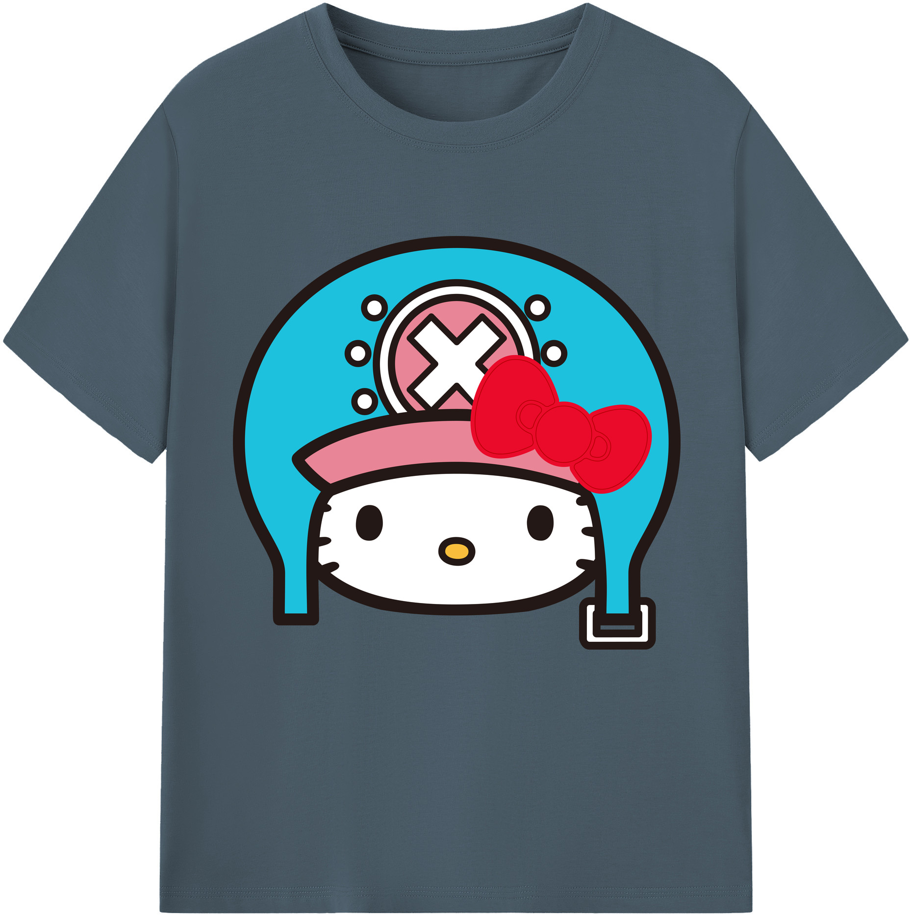 （画像用） Hello Kitty ハローキティ 綿100％半袖Tシャツ（フロントプリント）